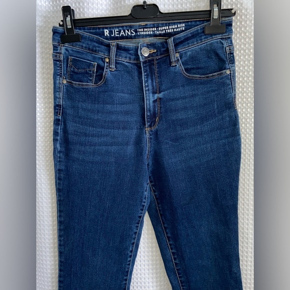 Women’s REITMANS The Insider super high rise dark blue wash skinny jeans size 30 - Picture 3 of 12